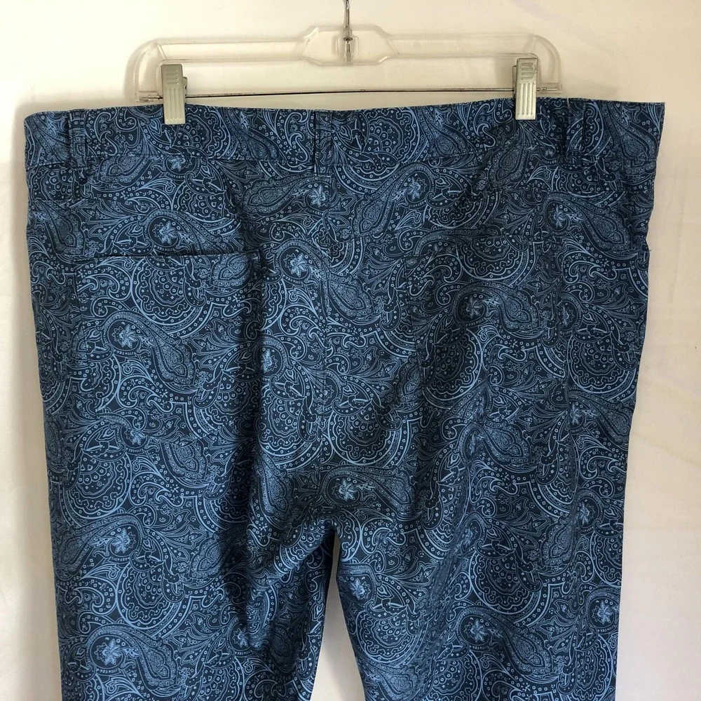 Peter Millar Pants Mens 42x29 Blue Crown Sport Paisley Golf Stretch Performance